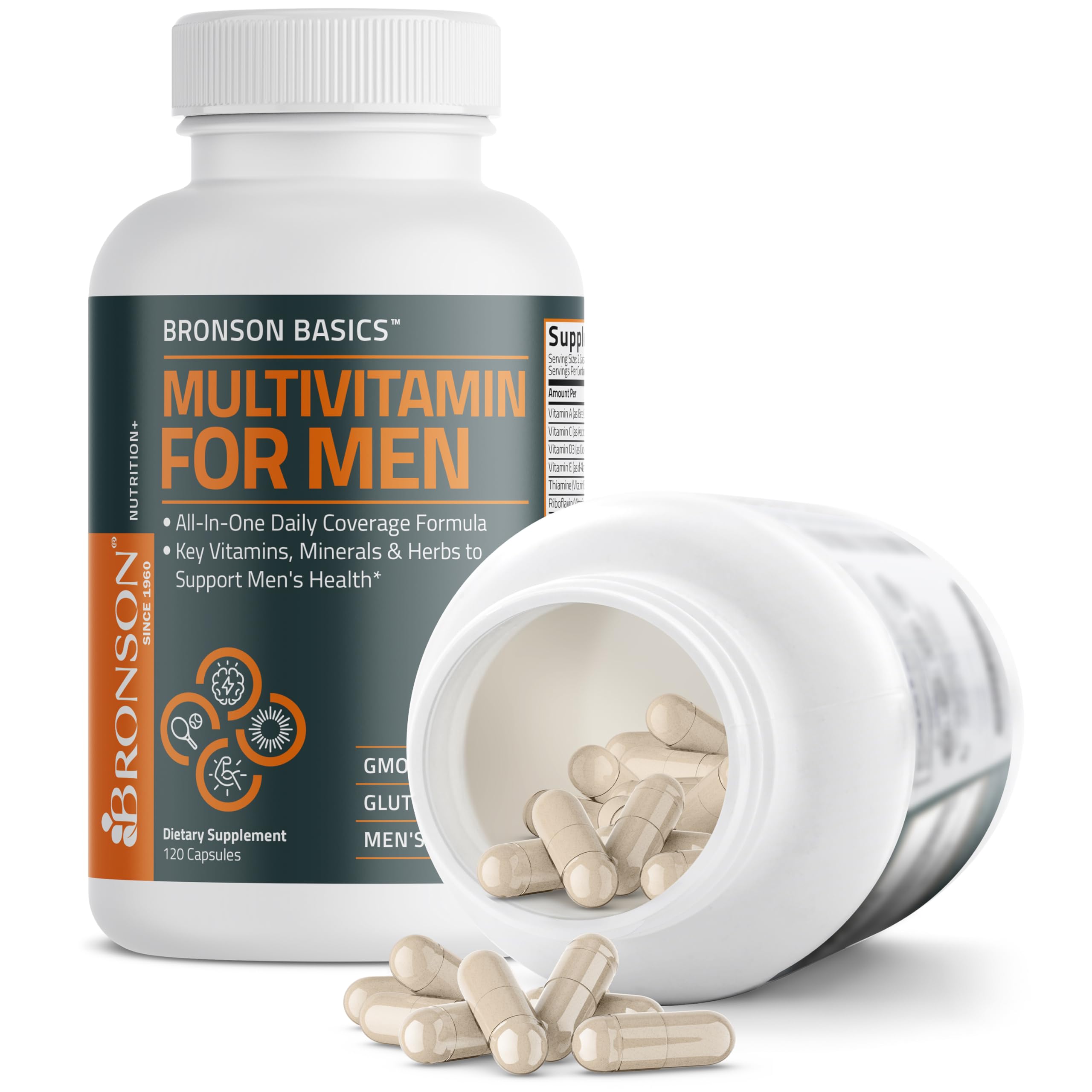 Bronson Multivitamin for Men All-in-One Daily Coverage, 120 Capsules — Amazon image 7