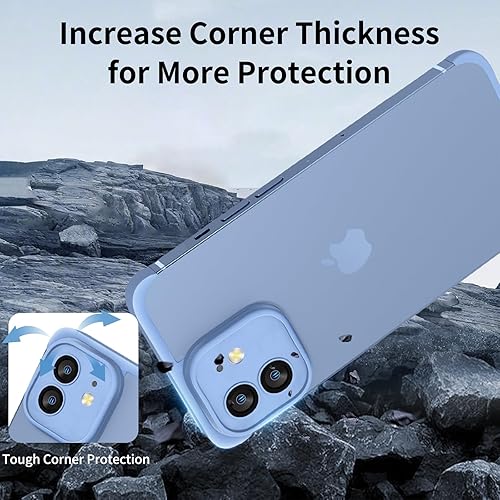 Miniatura 10 de Funda delgada sin marco, con protector de lente de cámara integrado, ultrafina, ligera, minimalista, a prueba de golpes, funda protectora de