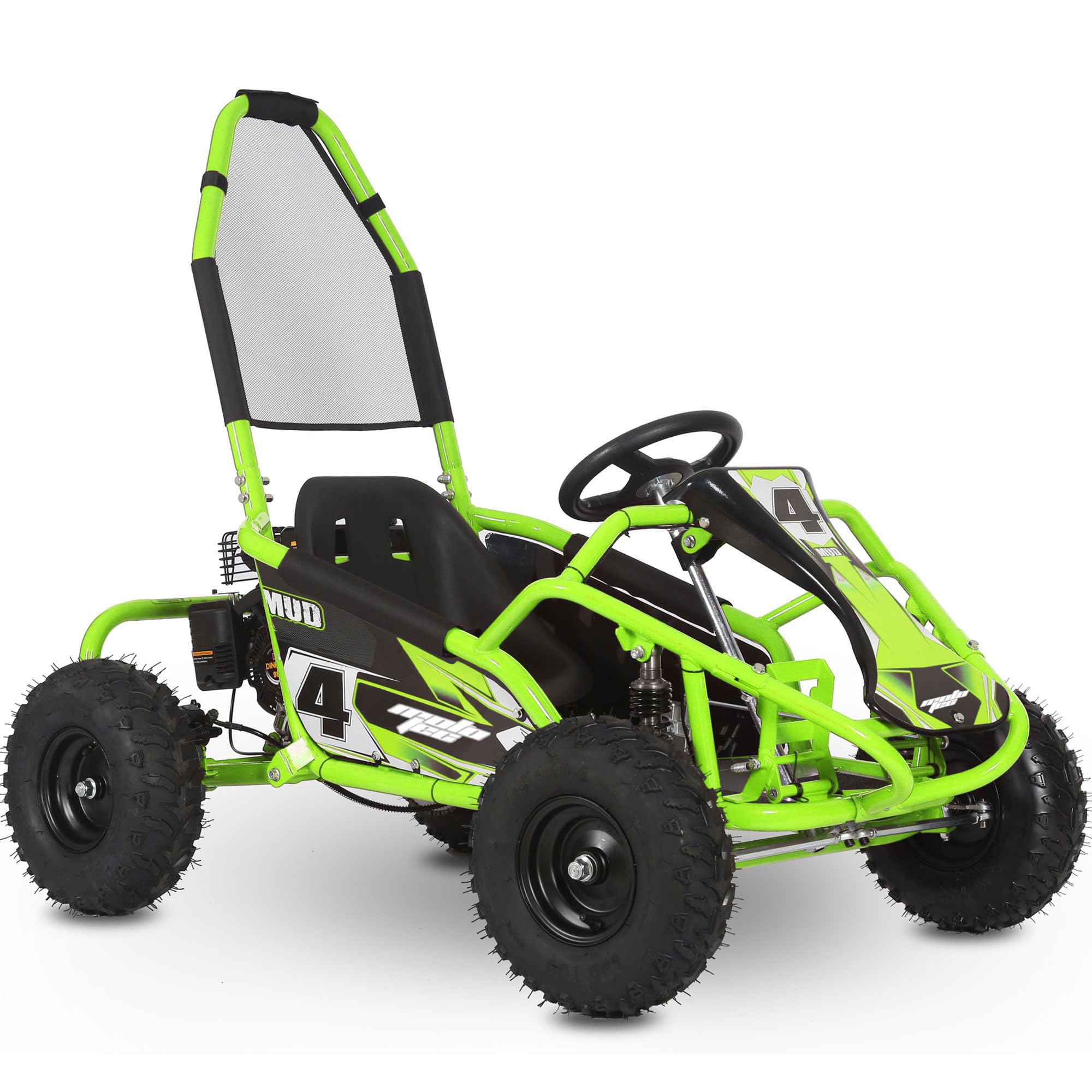Amazon.com: MotoTec Mud Monster 98cc Go Kart Full Suspension Green