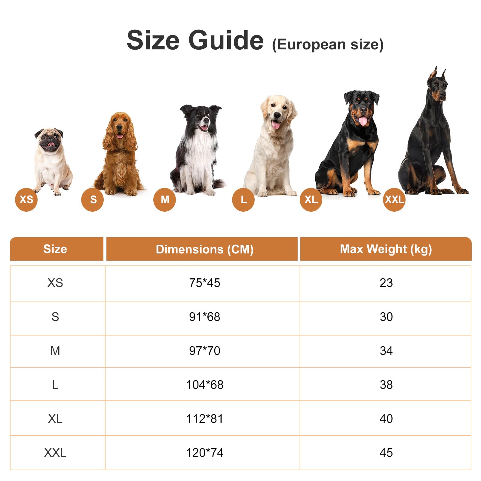 Cama Ortopédica para Perros, Colchón Impermeable Lavable con Funda Removable, Alfombrilla de Espuma de Huevo Reversible, Gris (91x68x7)