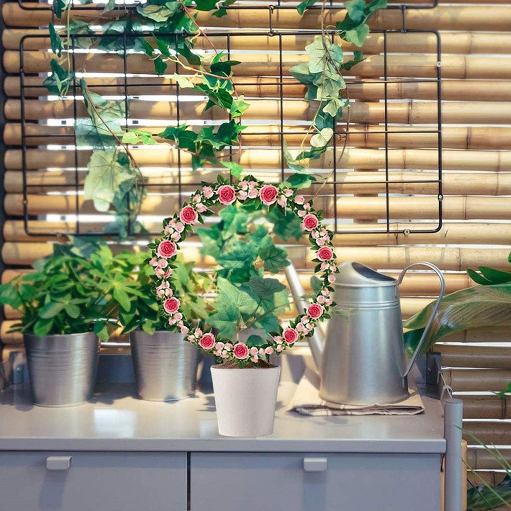 Supporto Per Piante A Forma Di Cuore IDZO - Scaletta In Metallo Nero Per Interni E Giardino