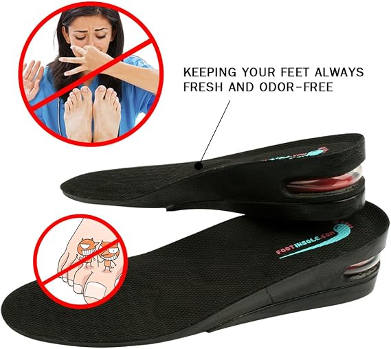 Height Increase Shoe Insoles with Air Cushion (2 Layers (2 UP) (Women's 5.5-9.5))
