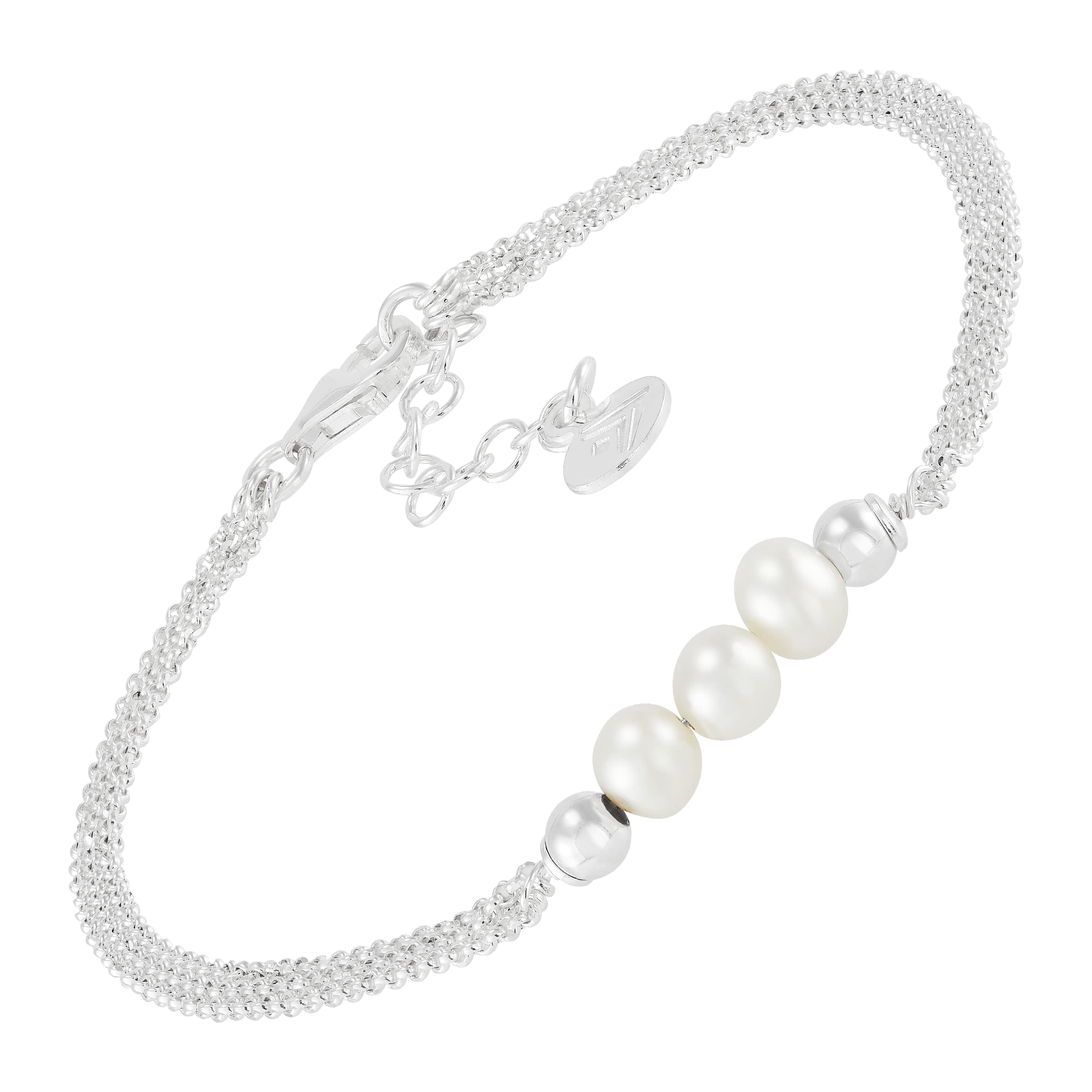 Silpada Pearl City Sterling Silver Freshwater Pearl Bracelet