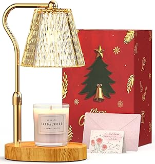 Candle Warmer Lamp with Timer Gifts for Women, Adjustable Height Wax War...