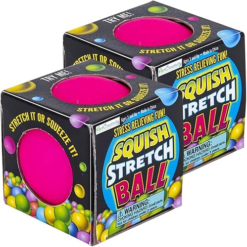 Miniatura 7 de ArtCreativity Bolas de goma elásticas, juego de 2, juguetes sensoriales para aliviar el estrés para niños autistas, ansiedad y TDAH, juguetes