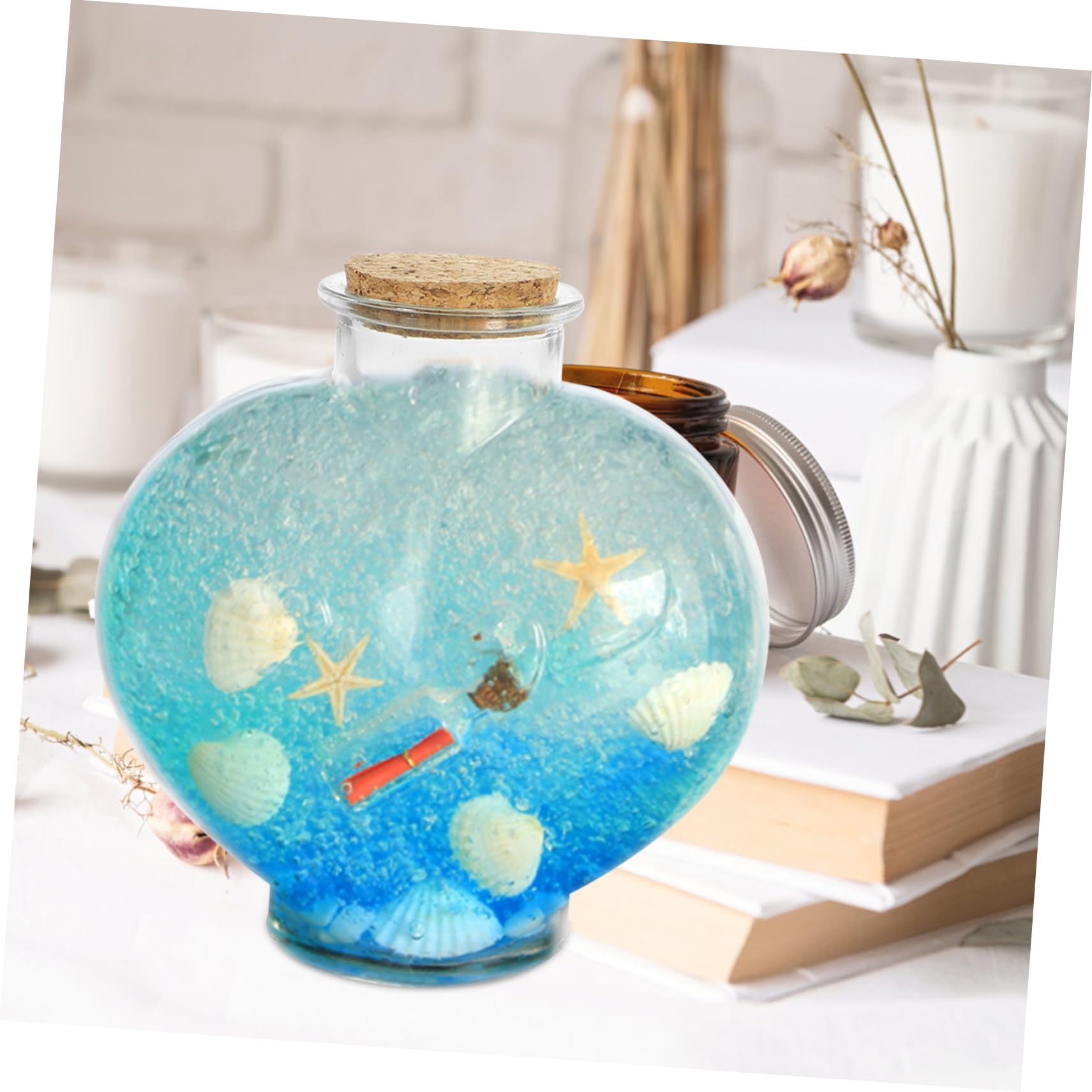Ensemble de Cérémonie du Sable de Mariage 3 Pièces en Verre