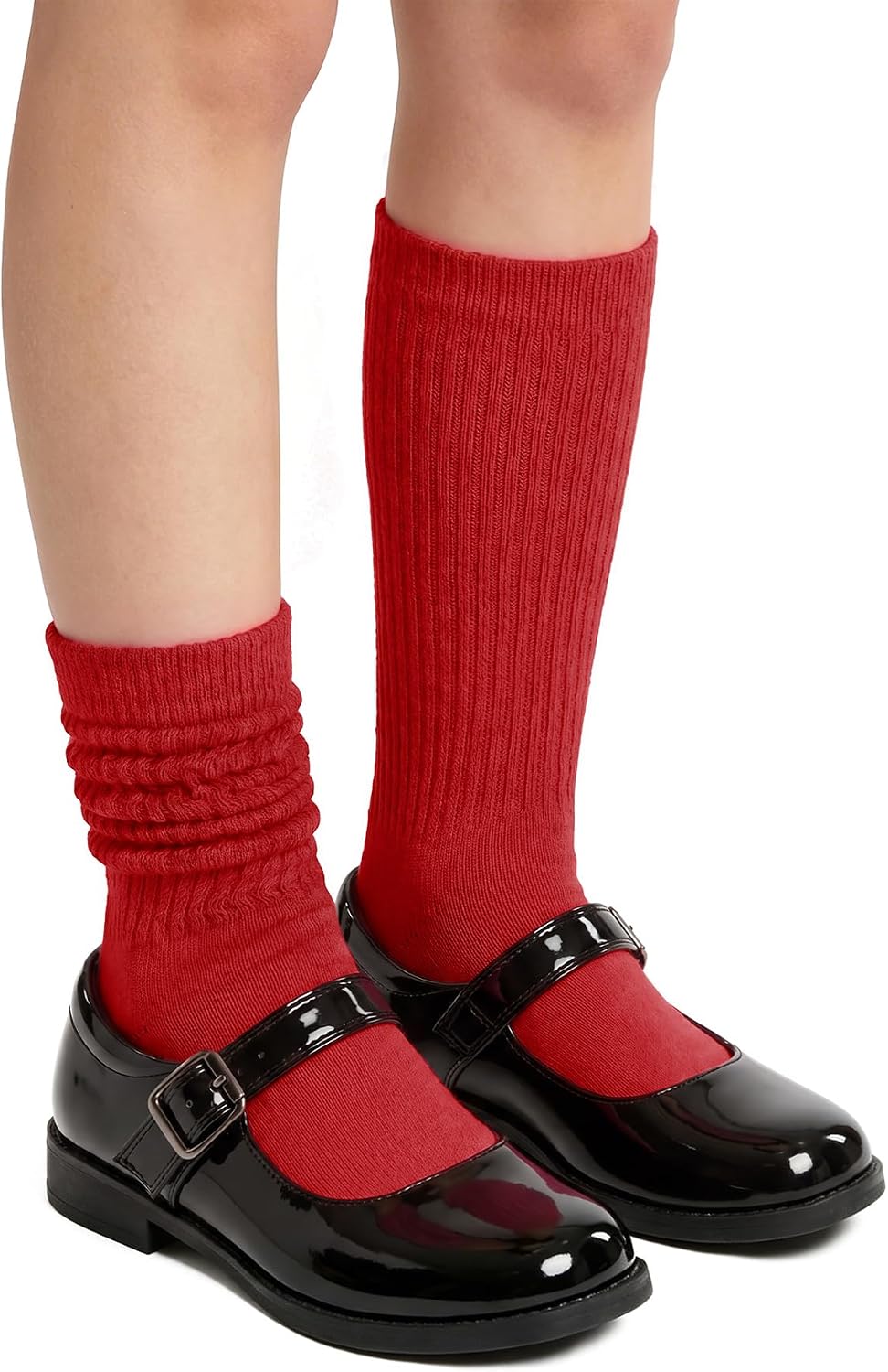 Zando Slouch Socks for Girls Kids Toddler Retro Tube Scrunch Socks