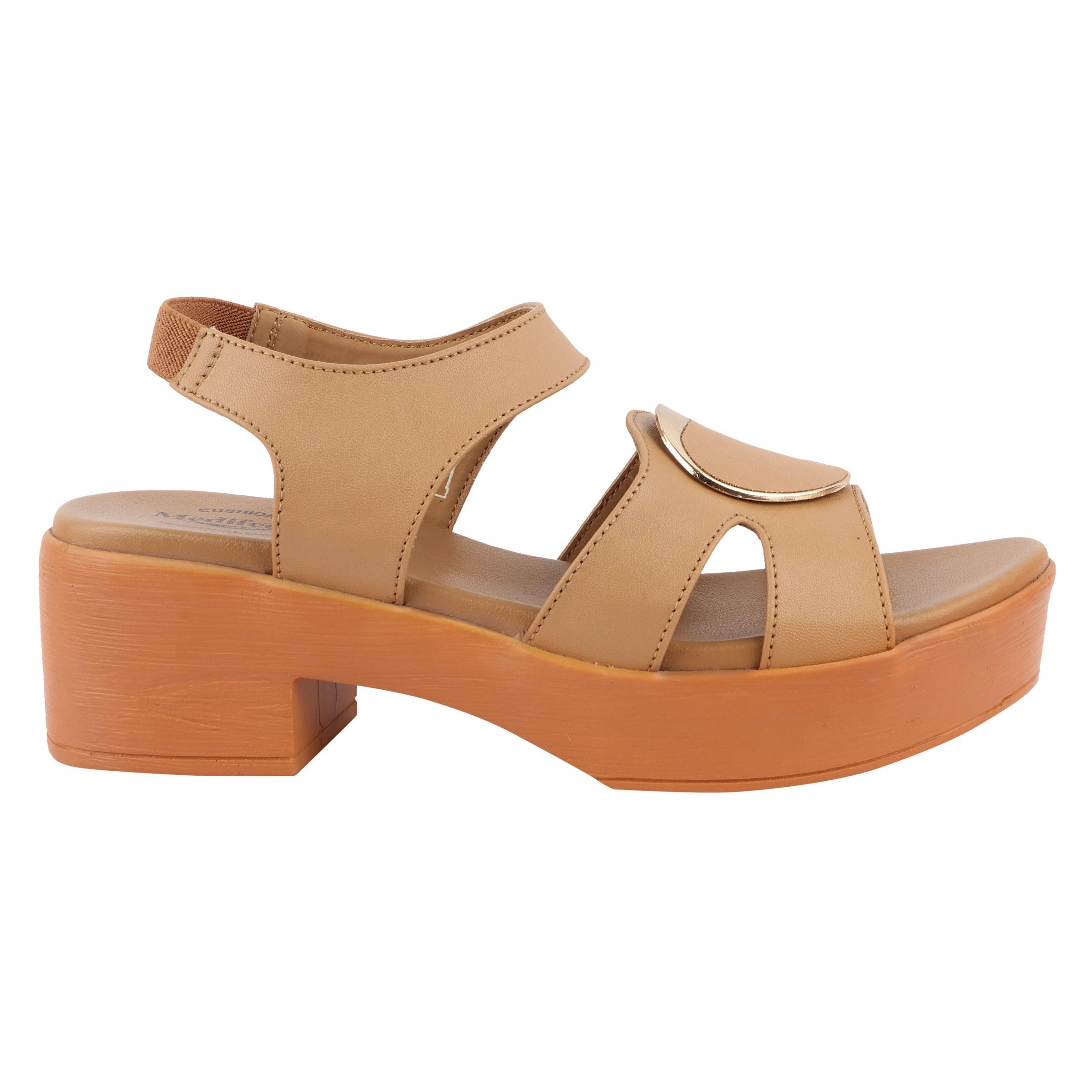 Medifeet Womens Sling Back Wedges (BEIGE, 6) (B0CRF2FSFL) Amazon Price History, Amazon Price Tracker