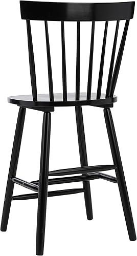 Miniatura 8 de Safavieh Home Collection Providence - Taburete negro para mostrador (24 pulgadas, juego de 2)