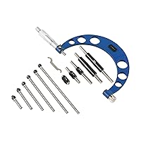 Vista 14 de HFS (R) Micrómetro exterior de 2-3" con precisión de 0.0001", yunque de carburo y escala grabada con láser