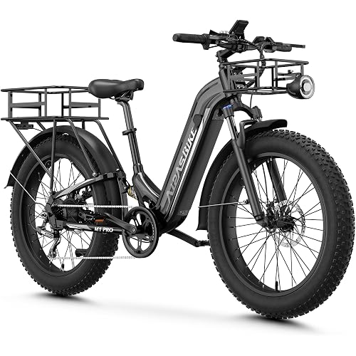 Aipas M1 Pro Electric Bike for Adults, 26 x 4 Fat Tires, 48V 17.5Ah Battery