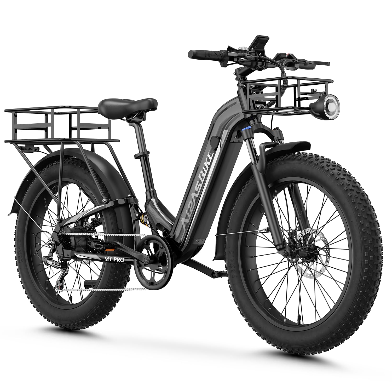Aipas M1 Pro Electric Bike, 26 x 4 Fat Tires