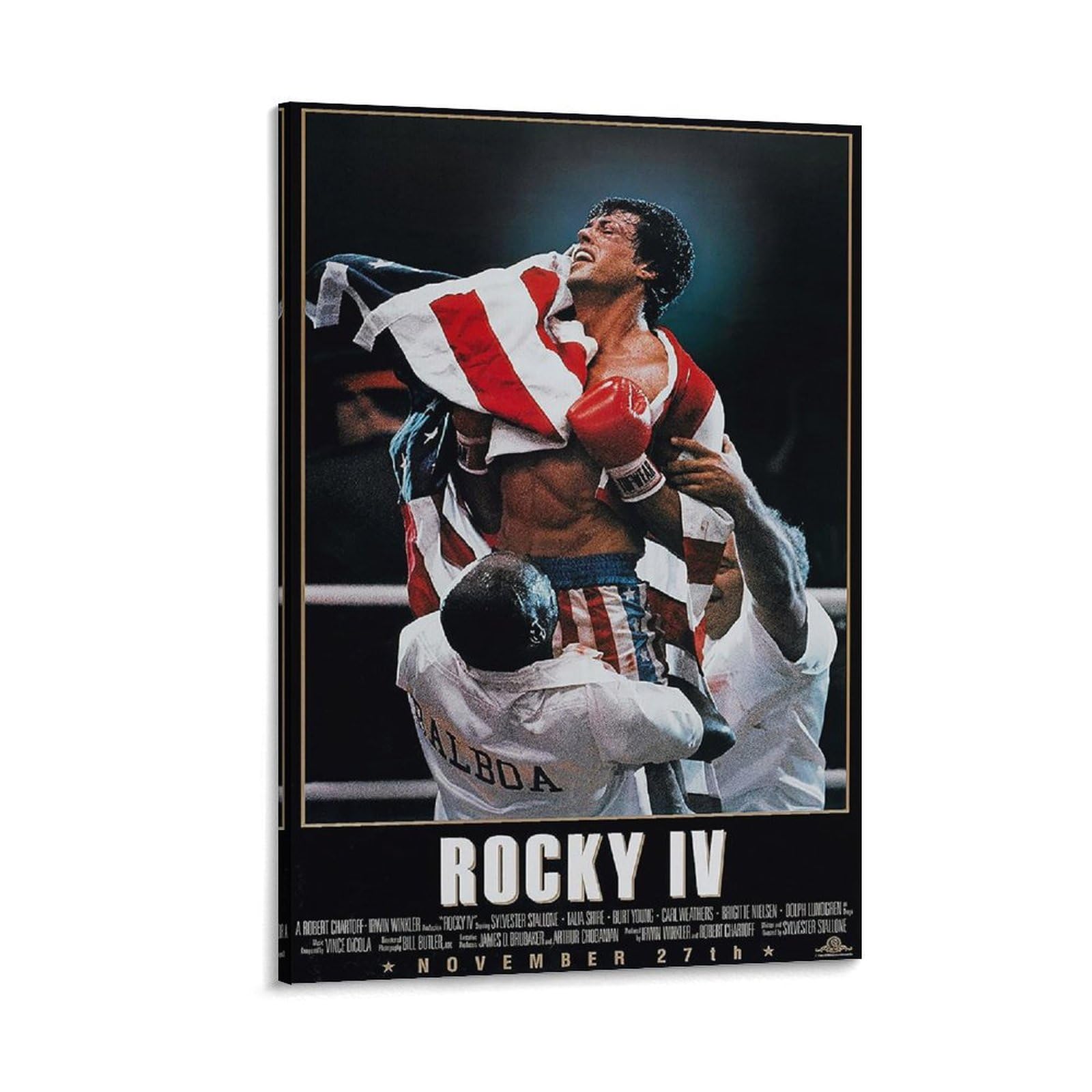 Rocky Balboa Motivational Poster - HD Canvas Print For Gym & Office Decor