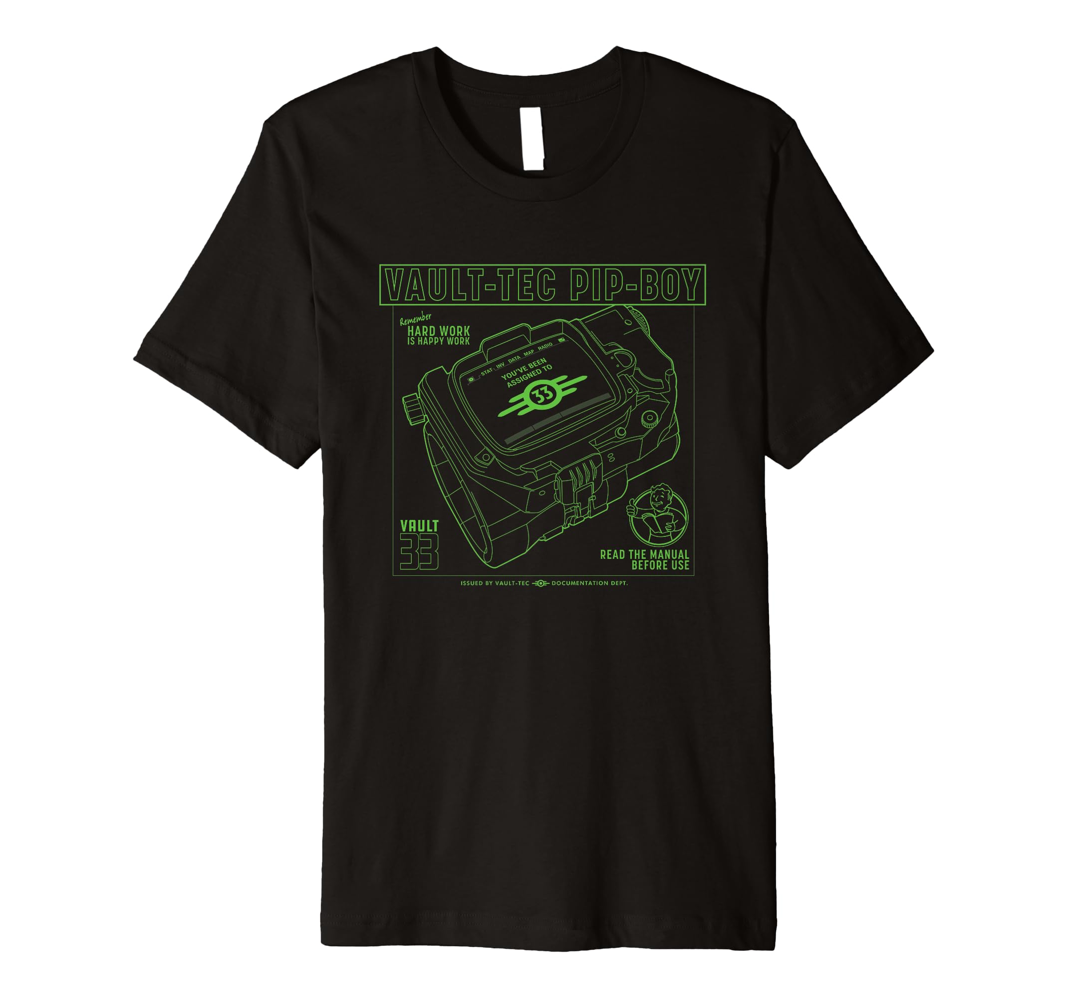 Fallout - Vault-Tec Pip-Boy Premium Tri-Blend T-Shirt