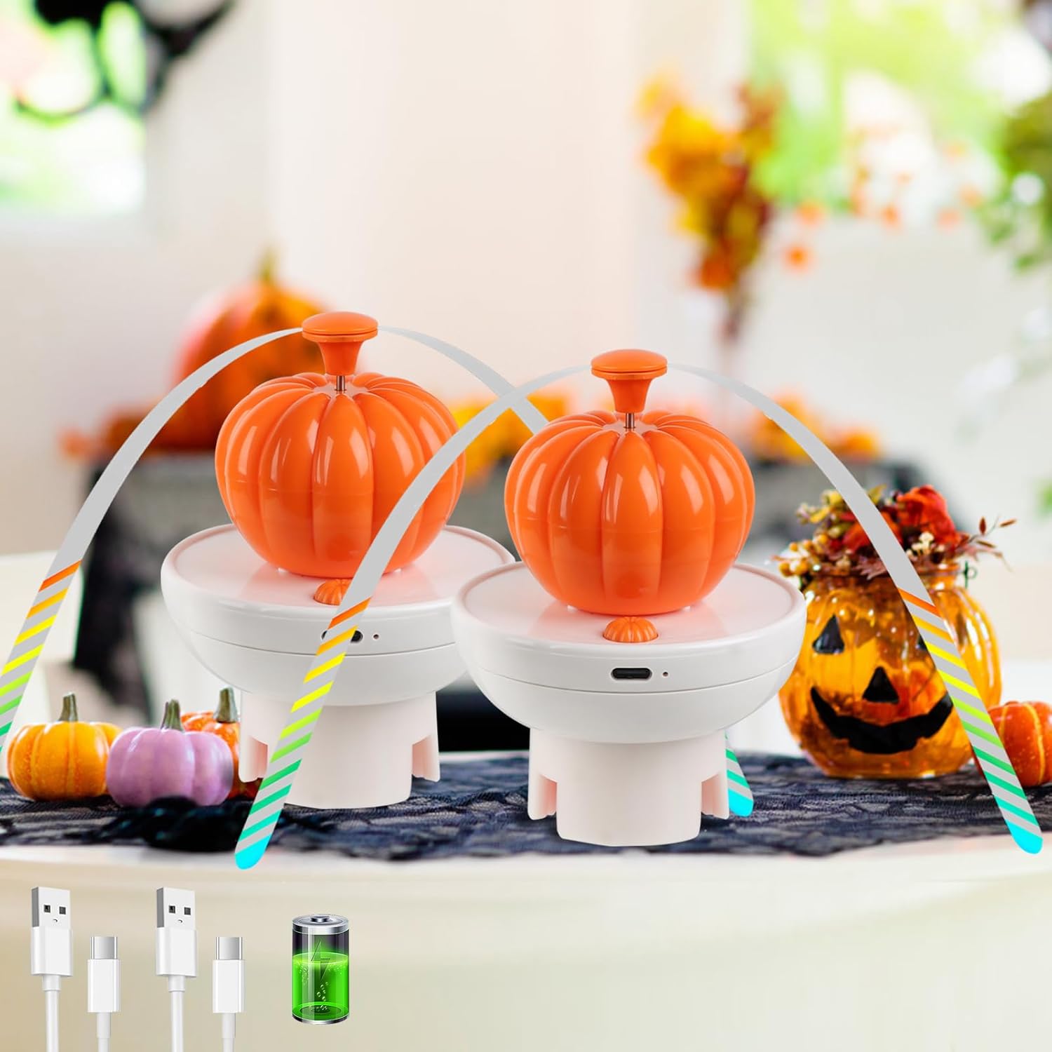 TEPENAR Fly Fans for Tables – USB-C Rechargeable Insect Repellent with ...