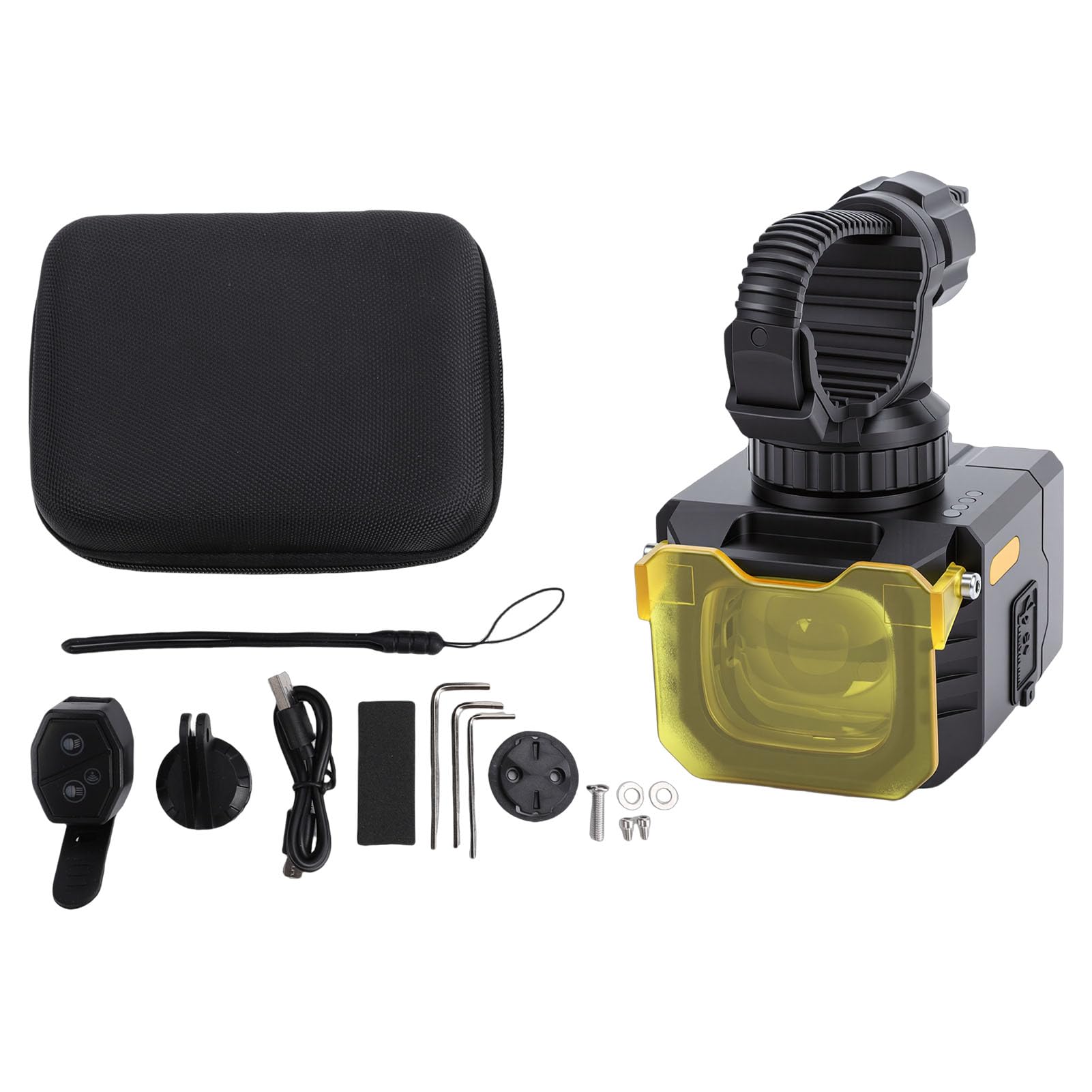 Bediffer Luce per Bici Ultra Luminosa IPX5 Impermeabile Tipo C Faro per Bicicletta a Ricarica Rapida per Guida Notturna 2400lx 3600mAh Design Compatto