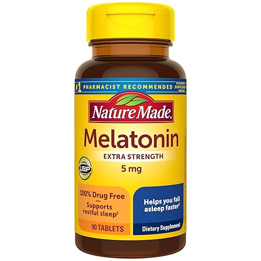 Nature Made Melatonin 5mg Sleep Aid Tablets