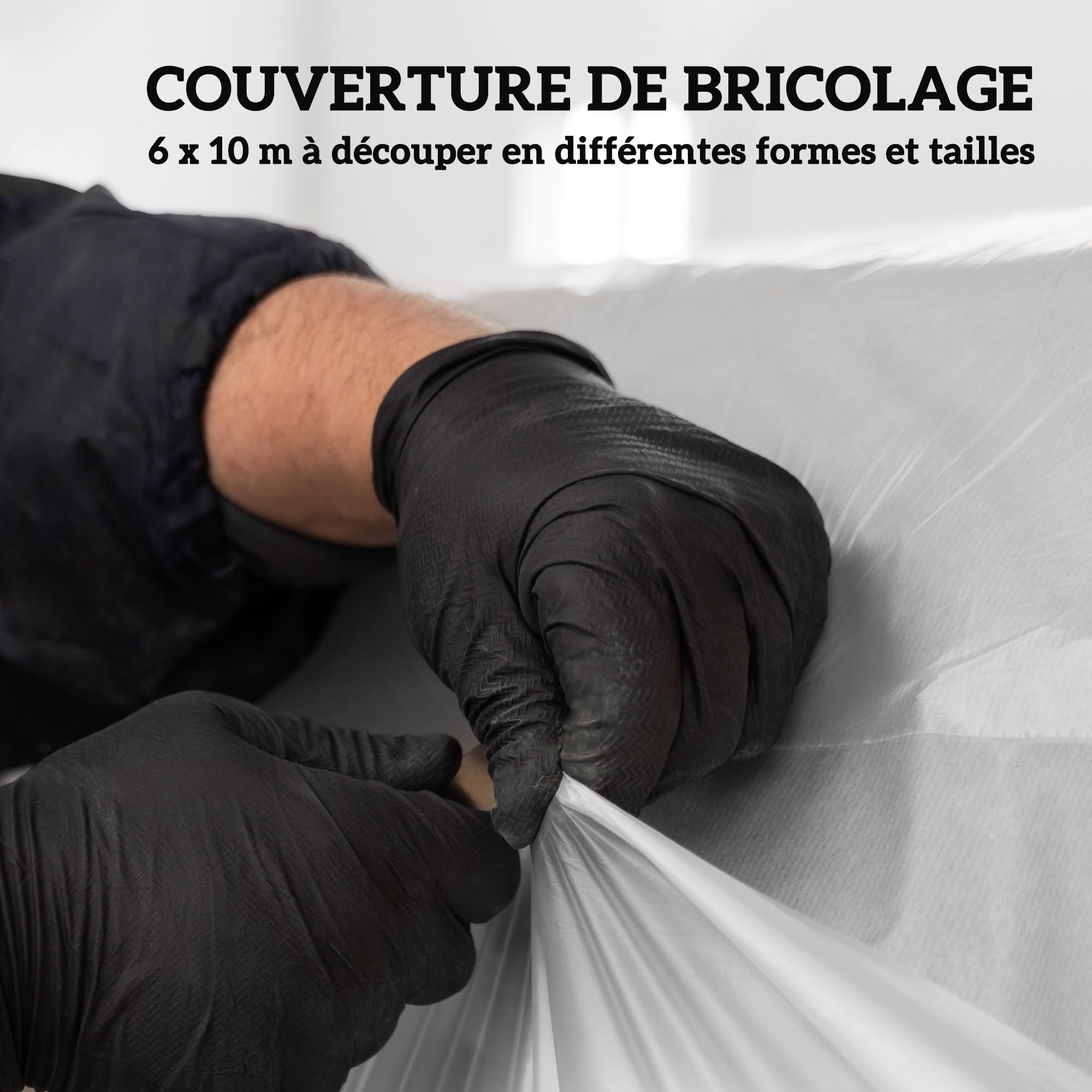 Outsunny Bâche pour Serre Plastique Transparente 6 x 10 m Imperméable Résistante aux UV Polypropylène 150g/m²