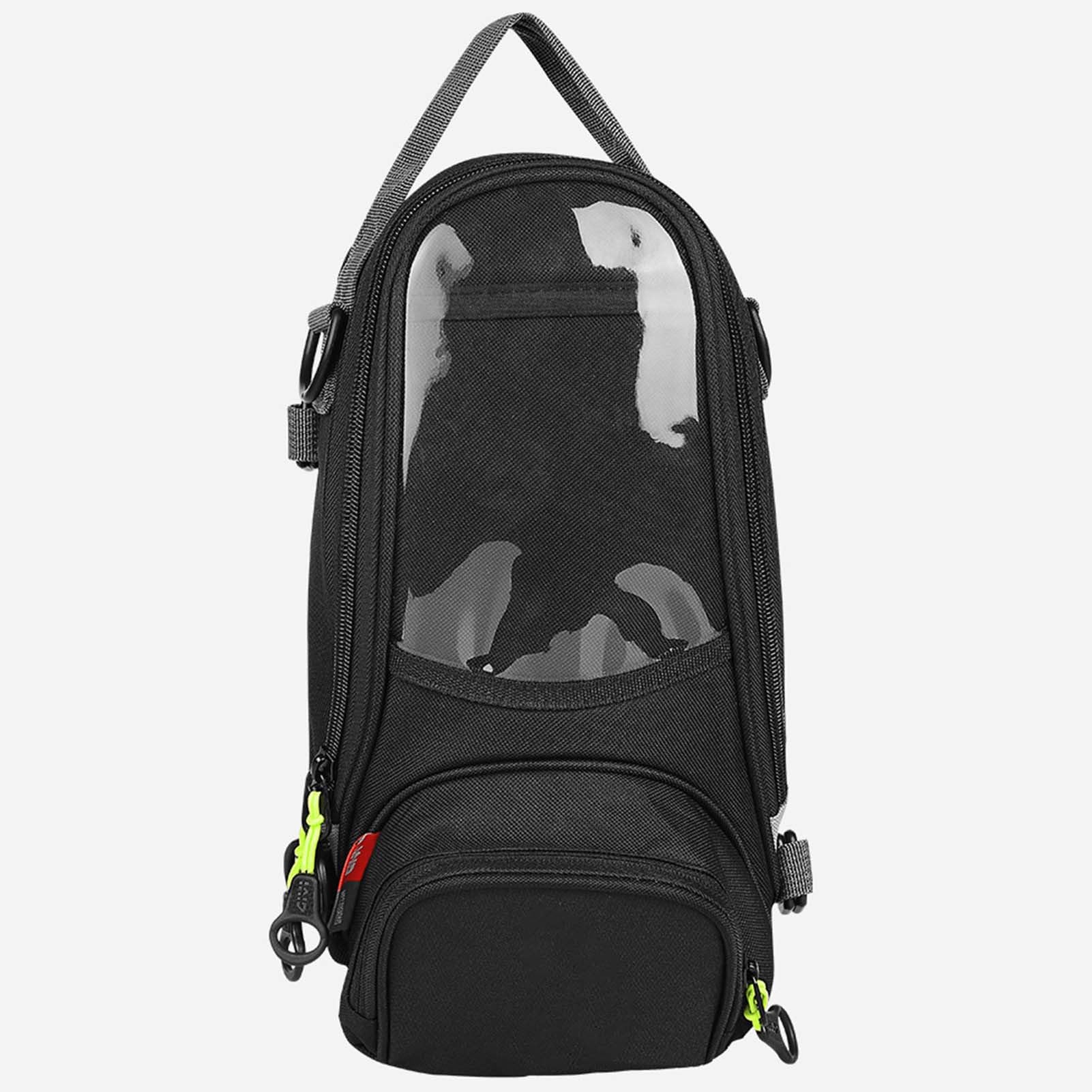 Borsa Magnetica per Serbatoio Moto, Antiscivolo, Nera, Resistente, Adatta per la Maggior Parte delle Moto, Design Touch Screen
