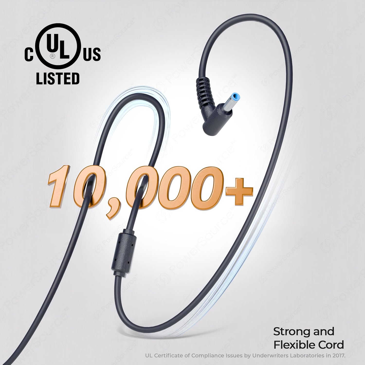 PowerSource 19.5V 65W 45W UL Listed 14Ft Long HP Smart Blue Tip AC Adapter for Many Models Including X360 Pavilion, Envy, Spectre, Elitebook, ProBook, Stream, and More Laptop Power-Supply Charger Cord image 5 of 13 B07SW89GC3