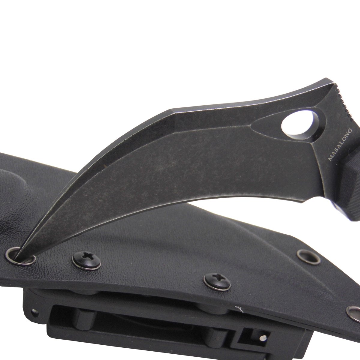 Masalong Pterosaurs im Freien kampierender beweglicher Verteidiger reparierte Krallenmesser karambit (black)