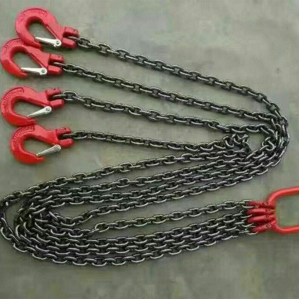5T 4-Strang Krangehänge Kettengehänge Anschlagkette T8 Level Krankette (1,5 m)