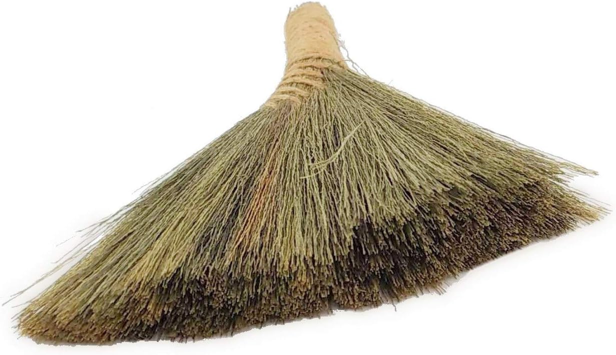 Ann Lee Design Natural Whisk Sweeping Hand Handle Broom (Small and Short, Plain) : Health & Household