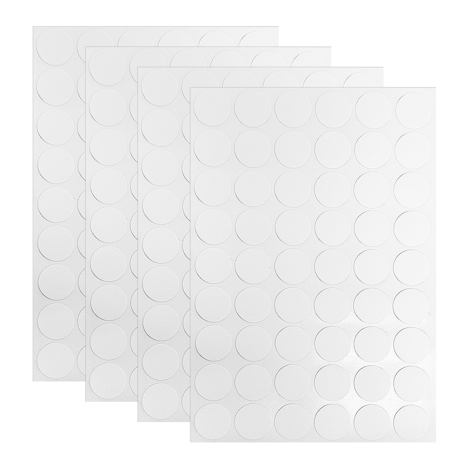580 stuks zelfklevende schroefdoppen wit, 12 mm 15 mm 21 mm witte