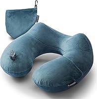 Vista 11 de Almohada de Cuello de Coche Inflable, Almohada de Reposacabezas de Coche Inflable Suave para Asiento de Conducción con Correa Ajustable, Diseño