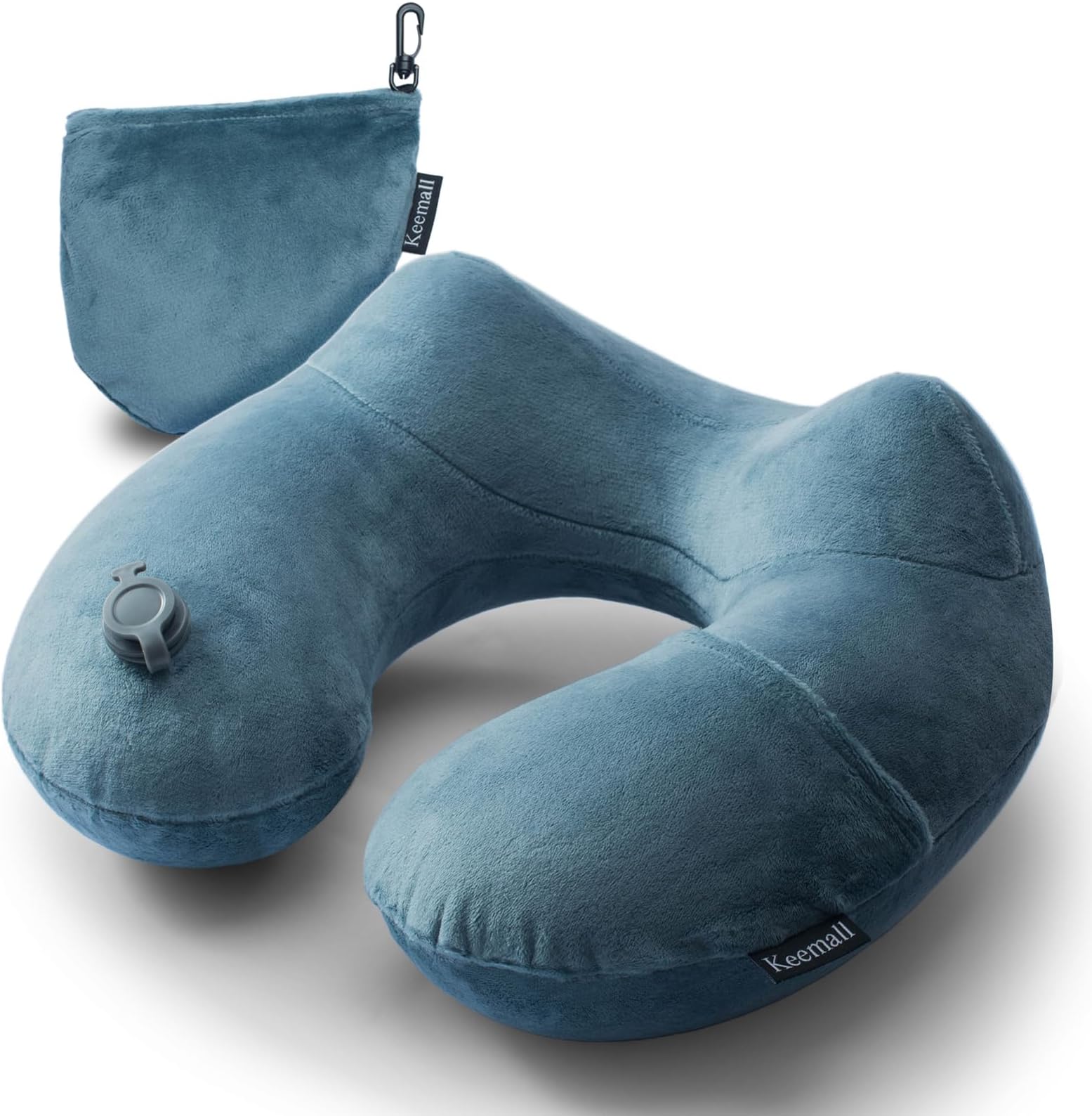 Inflatable Travel Neck Pillow for Airplane Sleeping Blow Up Neck Support Air Pillow Traveling on Plane Long Flights Washable