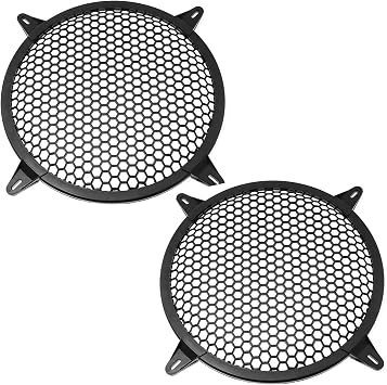 10 Inch Speaker Grille 2pcs 10 Inch Car Audio Speaker Subwoofer Waffle Guard Protector Net with Screws Loudspeaker Protective Mesh Cover