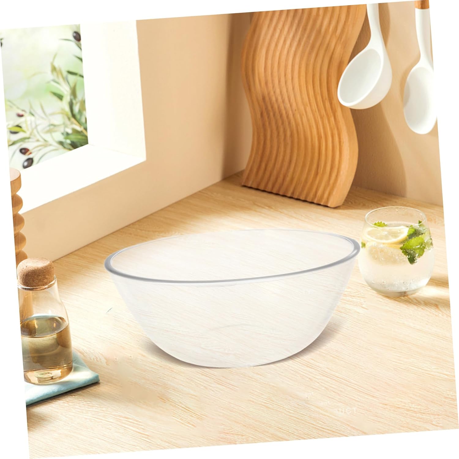 Mixing Bowl Glass Salad Bowl Kitchen Basin Vegetable Basin Versatile Kitchen Tool