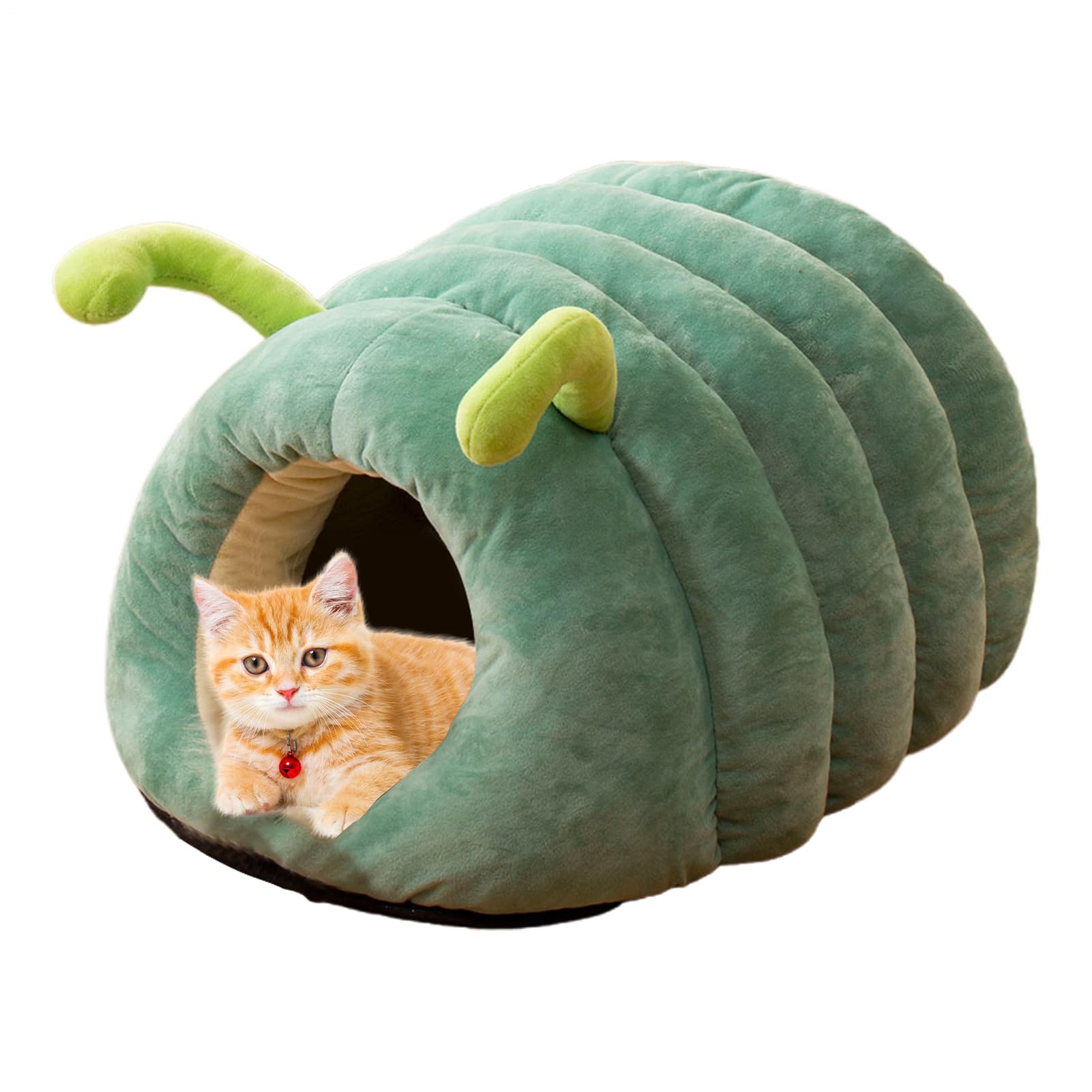 Cama cueva para mascotas ideal para tardes de invierno junto al sofá