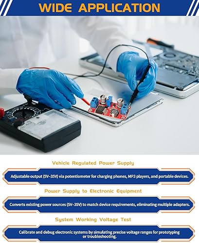 Miniatura 6 de LYLANMO Módulo convertidor de Buck elevador XL6019 3A DC-DC regulador de voltaje ajustable 3.0-35V entrada a 5.0-40V módulo de impulso de salida