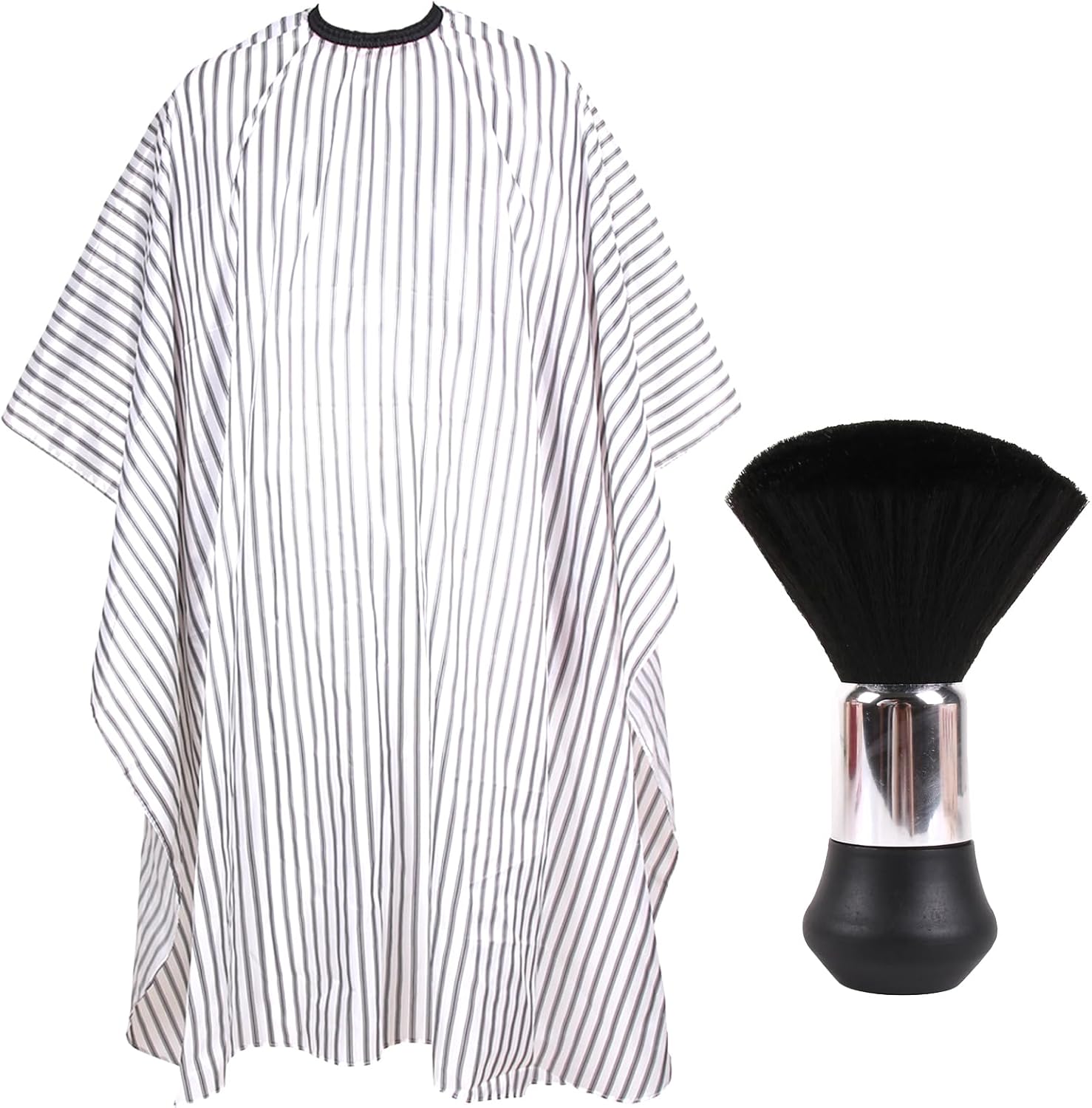 Barber Cape Professional Hair Cutting Cape with Neck Duster Brush, Waterproof Salon Cape, Hair Cutting Accessories Barber Cape Professional Hair Cutting Cape with Neck Duster Brush, Waterproof Salon Cape, Hair Cutting Accessories