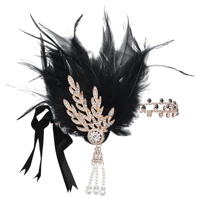 Foto 3 de 7 de BABEYOND Juego de accesorios de los años 20, juego de accesorios para disfraz de Gatsby de los años 20