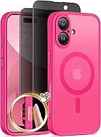 Vista 17 de Funda magnética para iPhone 17 Pro con protector de pantalla de privacidad [compatible con MagSafe] [protección de cámara] [grado militar]