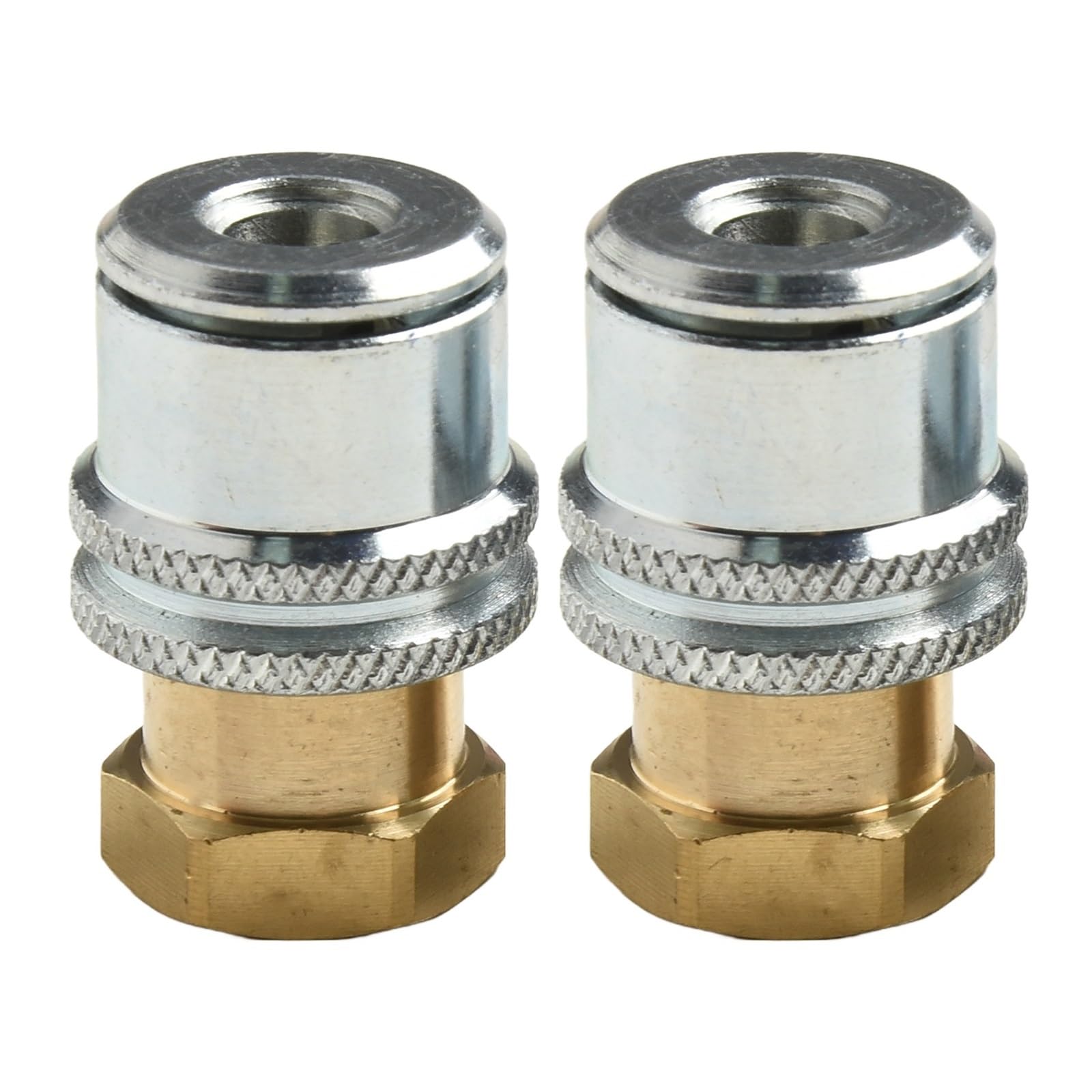1/2 pezzi Lock On Air-Chuck 1/4NPT adattatore filettato femmina collegamento rapido pneumatico in ottone for accessori valvola di gonfiaggio(2Pcs)