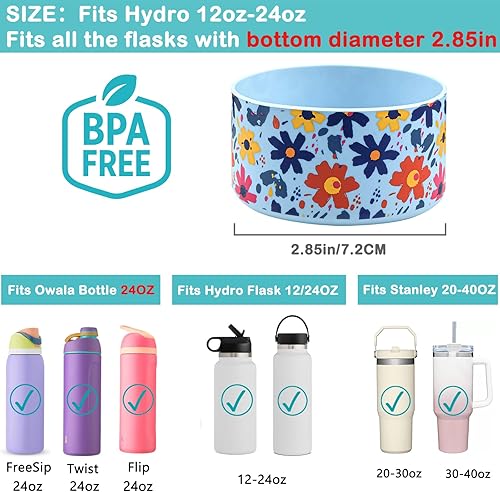 Miniatura 2 de Base protectora de silicona para funda de maletero de 12 a 40 onzas para vaso Stanley Hydro Flask, Yeti, Simple Modern, accesorios para botellas de