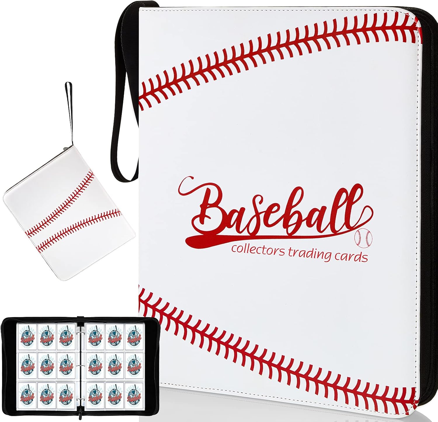 720 Pockets Baseball Card Binder PU Leather Baseball Card