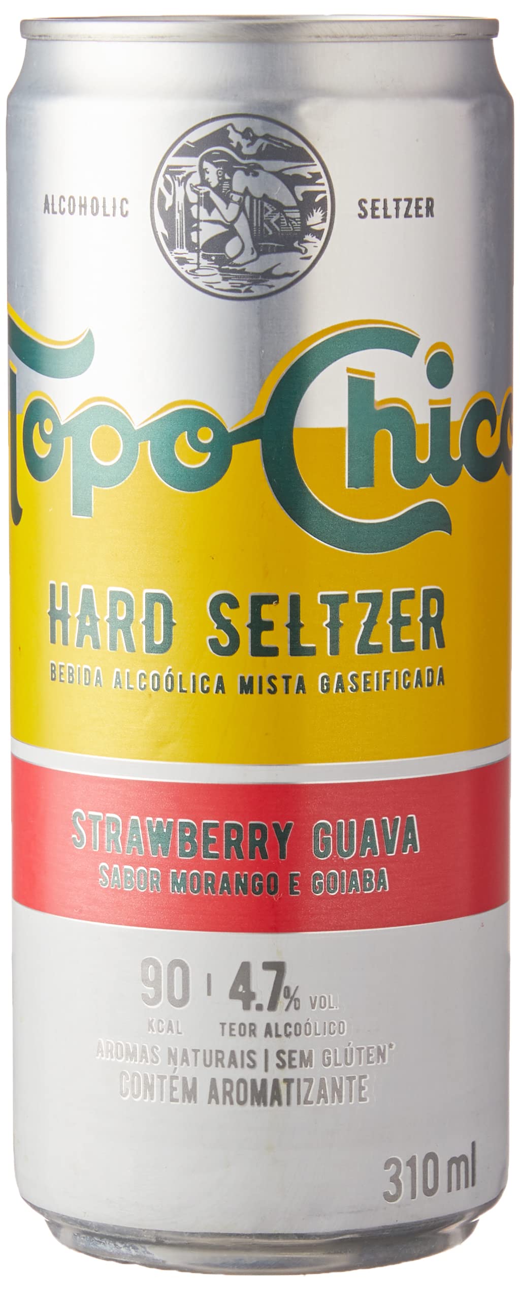 Topo Chico Hard Seltzer Morango e Goiaba Lata 310ml | Amazon.com.br