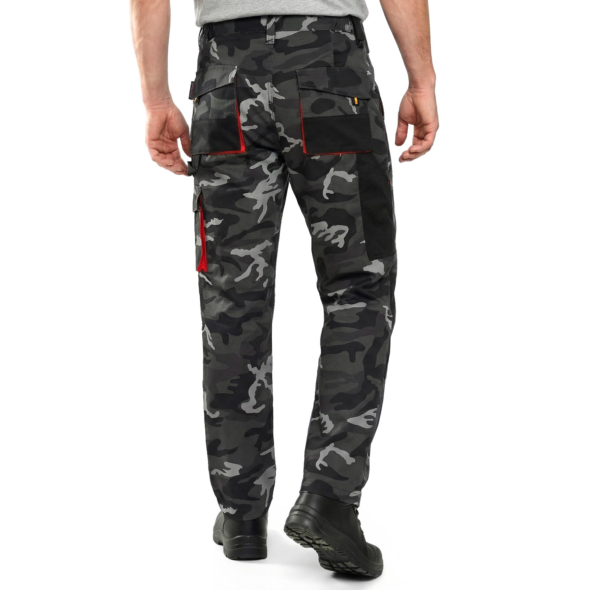 Stenso Emerton Pantalones Cargo de Trabajo para Hombre - Pantalones Multibolsillos de Trabajo Largo para Hombe - Ropa Laboral para Hombre