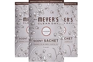 MRS. MEYER'S CLEAN DAY Car Scent Sachets: Freshen Your Ride with Natural Lavender