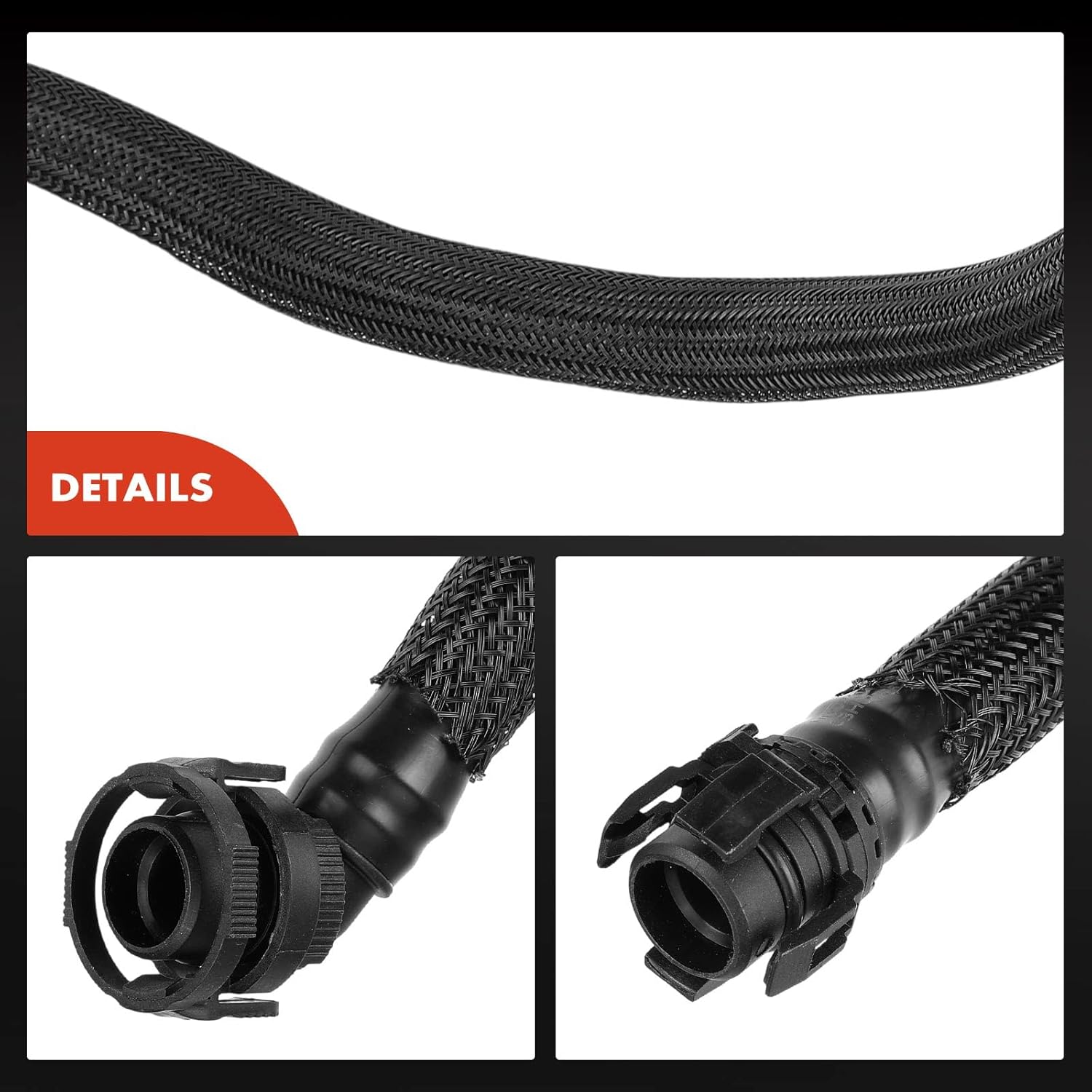 A-Premium Engine Crankcase Breather Hose Compatible with BMW X5 2011-2013, 550i GT xDrive 2010-2012, 650i xDrive 2012, 750i 2009-2012, 750i xDrive, 750Li, X6