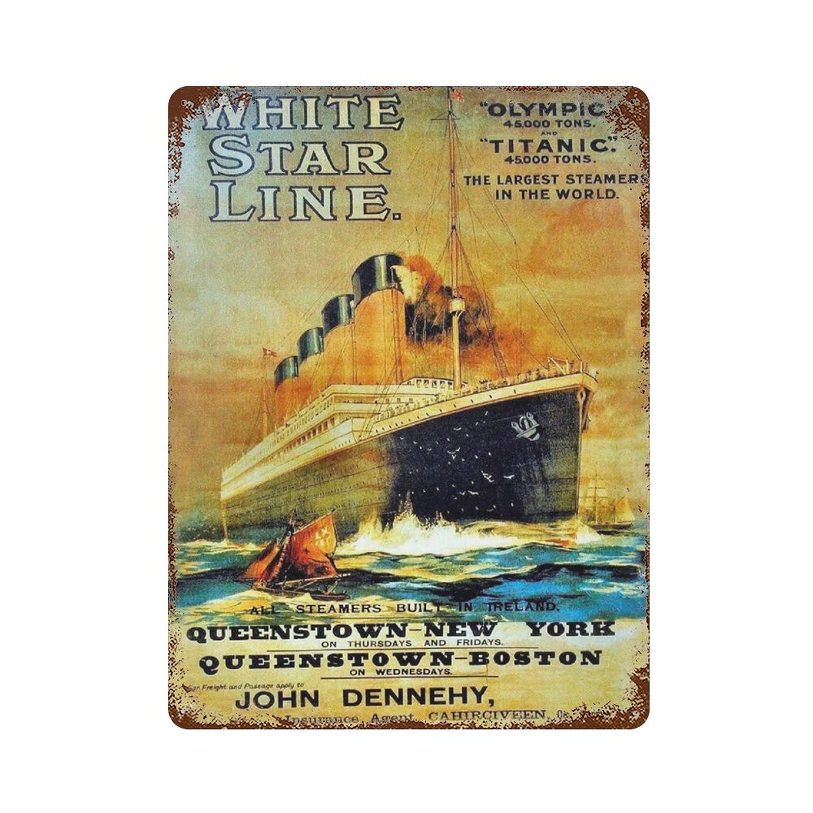 Breakfast Menu Vintage Great Aluminum Tin Sign Wall Decor Metal Plaque Poster 15.7"x11.8"