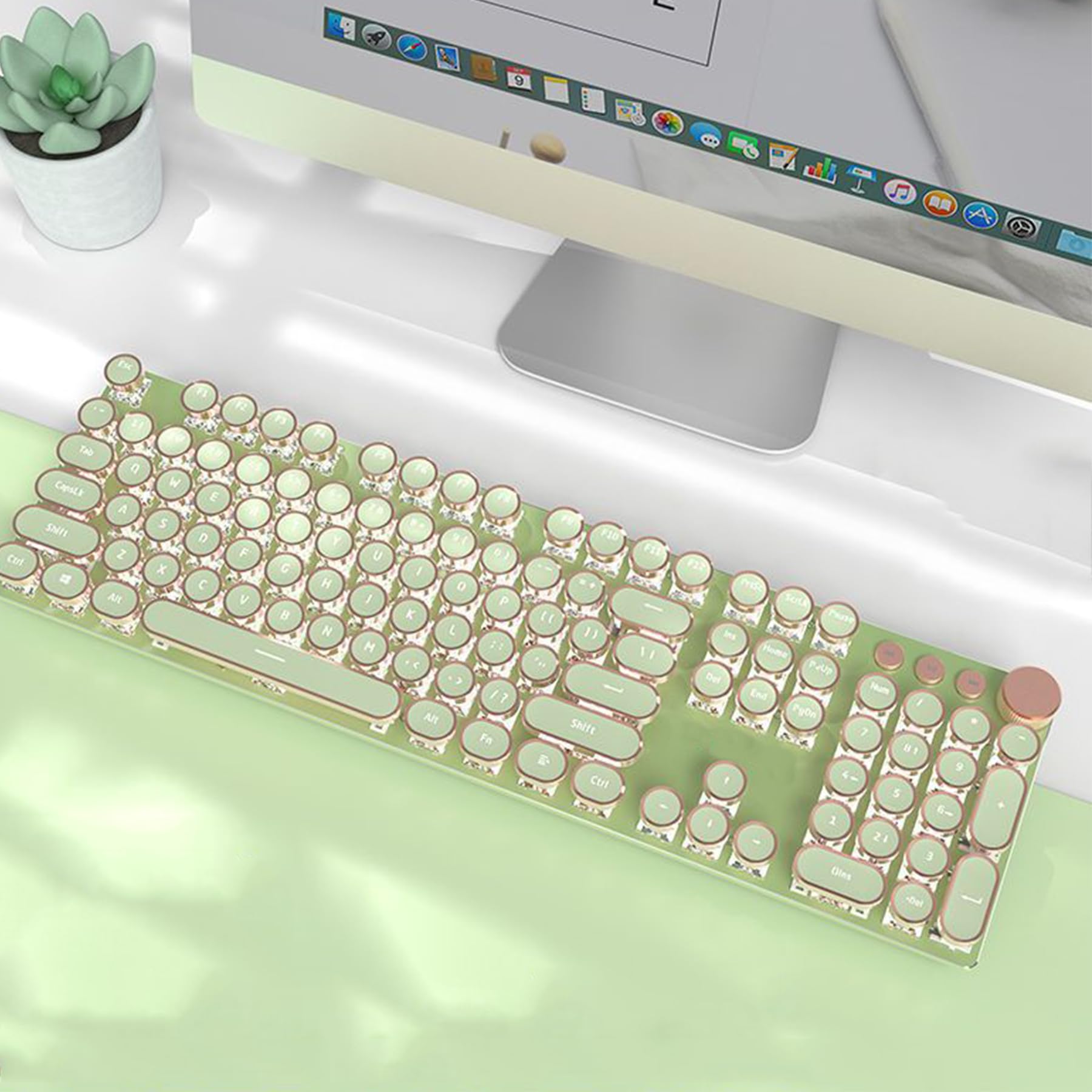 ADMLZQQ Klawiatura do gier, mechaniczna klawiatura RGB, wielokolorowe podświetlenie LED na klawisz, trwała konstrukcja
