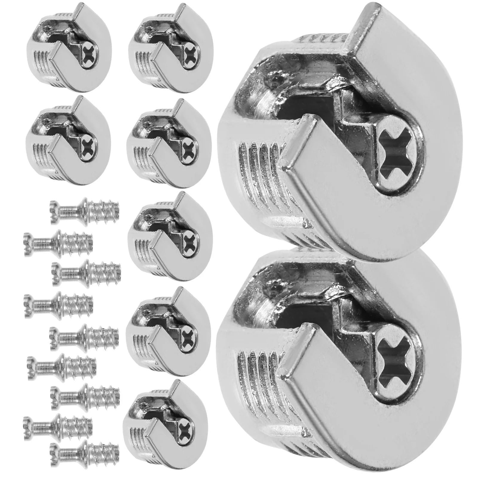 Maryear One Color Threaded Cam Lock Shelf Brackets 20Pcs Shelf Bracket For Cabinet Wardrobe Heavy Duty Furniture Connector Cam Lock Fasteners Closet Holders Hardware Parts