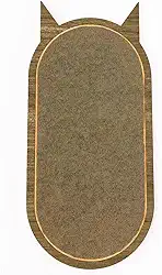 Arranhador para Gatos Para Parede e Chão Resistente Com Base em Carpete Estimulação Física e Mental Proteção de Móveis Instalação Fácil com Fita Dupla Face (Marrom)