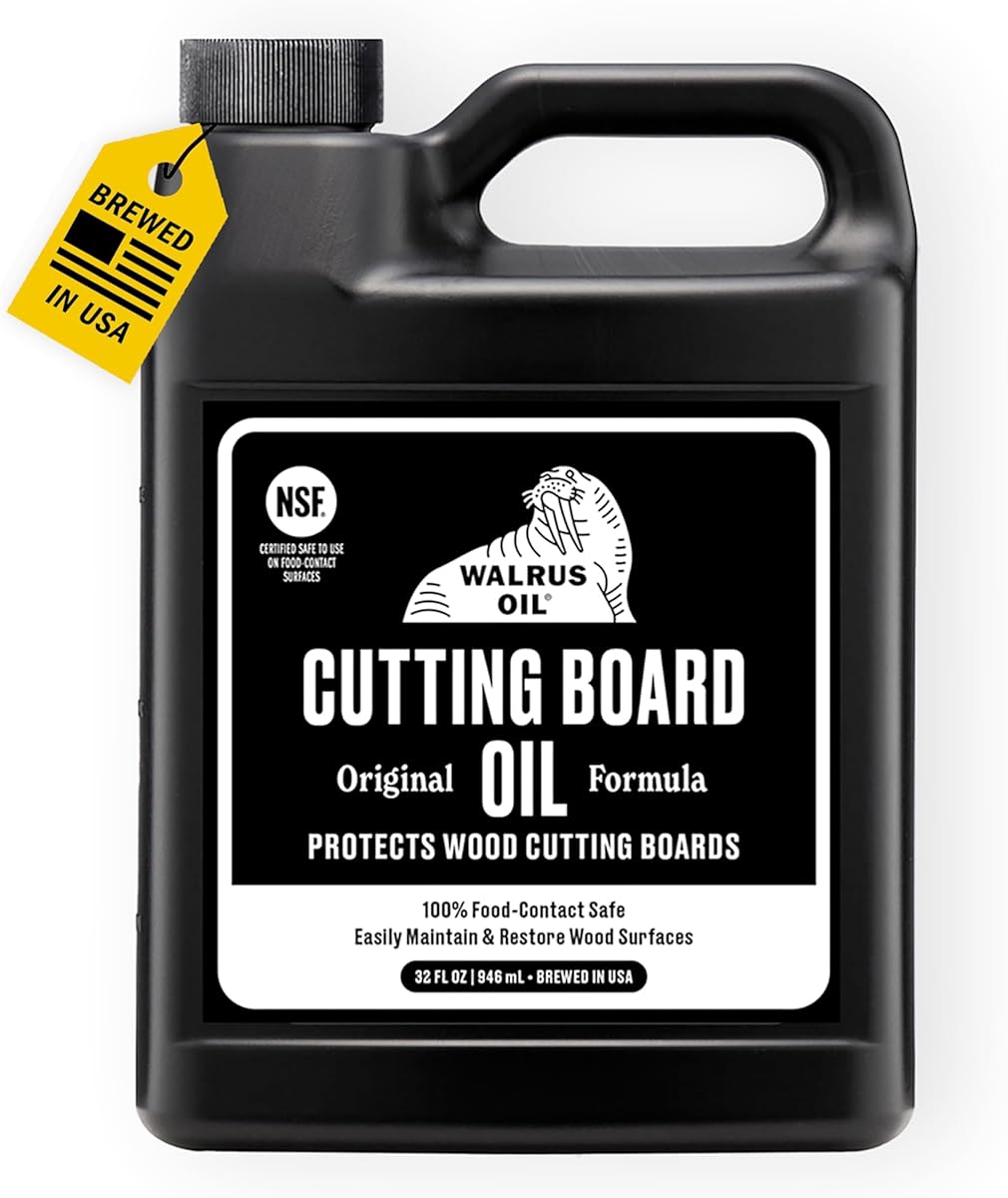 WALRUS OIL - Cutting Board Oil and Wood Butcher Block Oil, 32 oz Jug, Food-Safe
