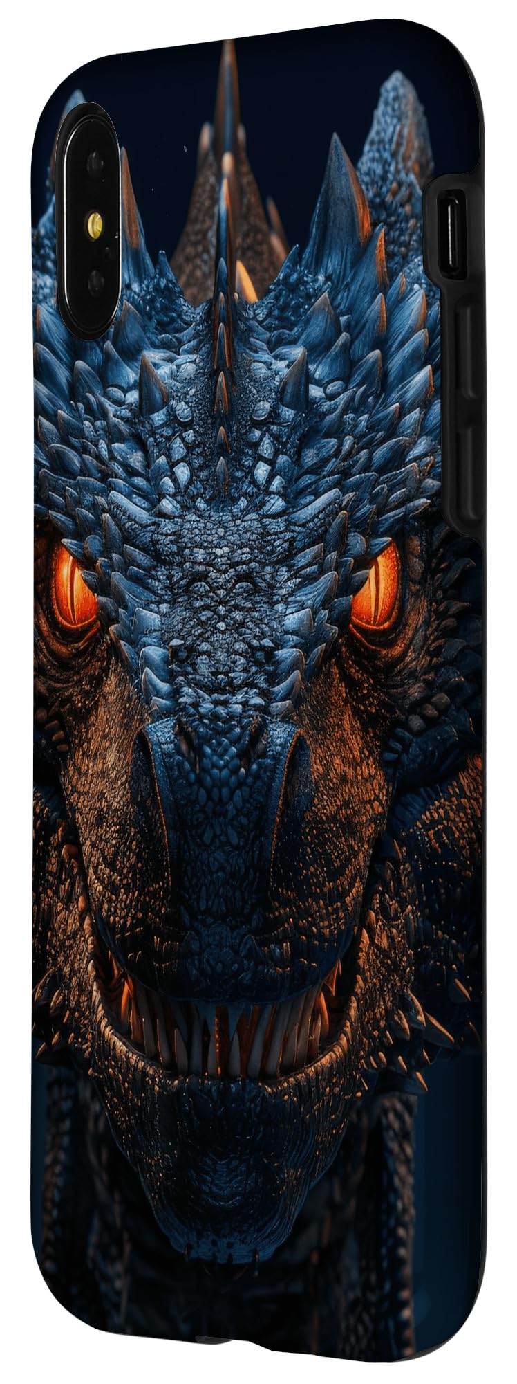 The Menacing Gaze: Dragon's Frontal Fury Case for iPhone X/XS - Image 2
